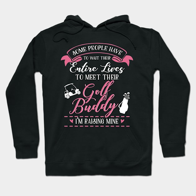 Golf Mom and Baby Matching T-shirts Gift Hoodie by KsuAnn